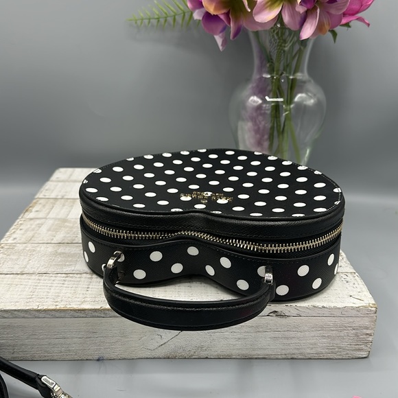 Nwt Kate spade love shack polka dot heart crossbody bag - Picture 5 of 10